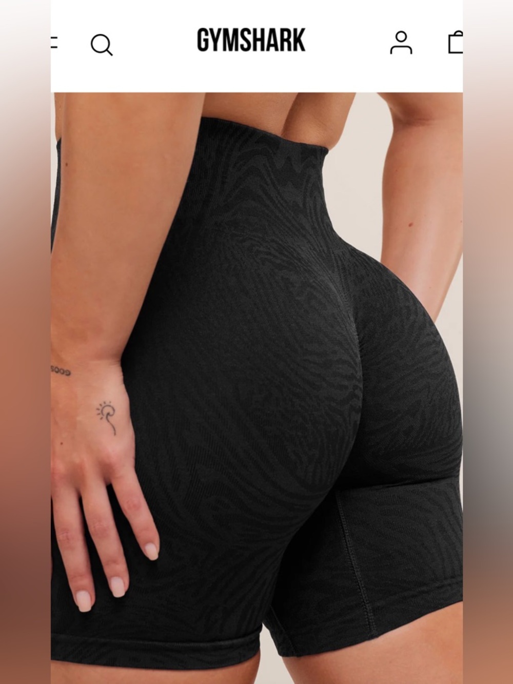 Gymshark women’s Adapt Animal Seamless Shorts sz M - Picture 7 of 7